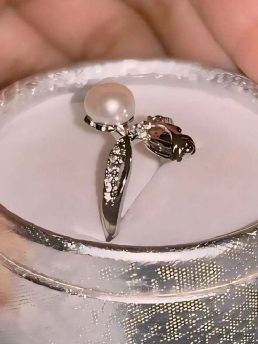 2 for $45 Bundle Genuine Pearl Rings| 925 Sterling Silver| Fancy accents